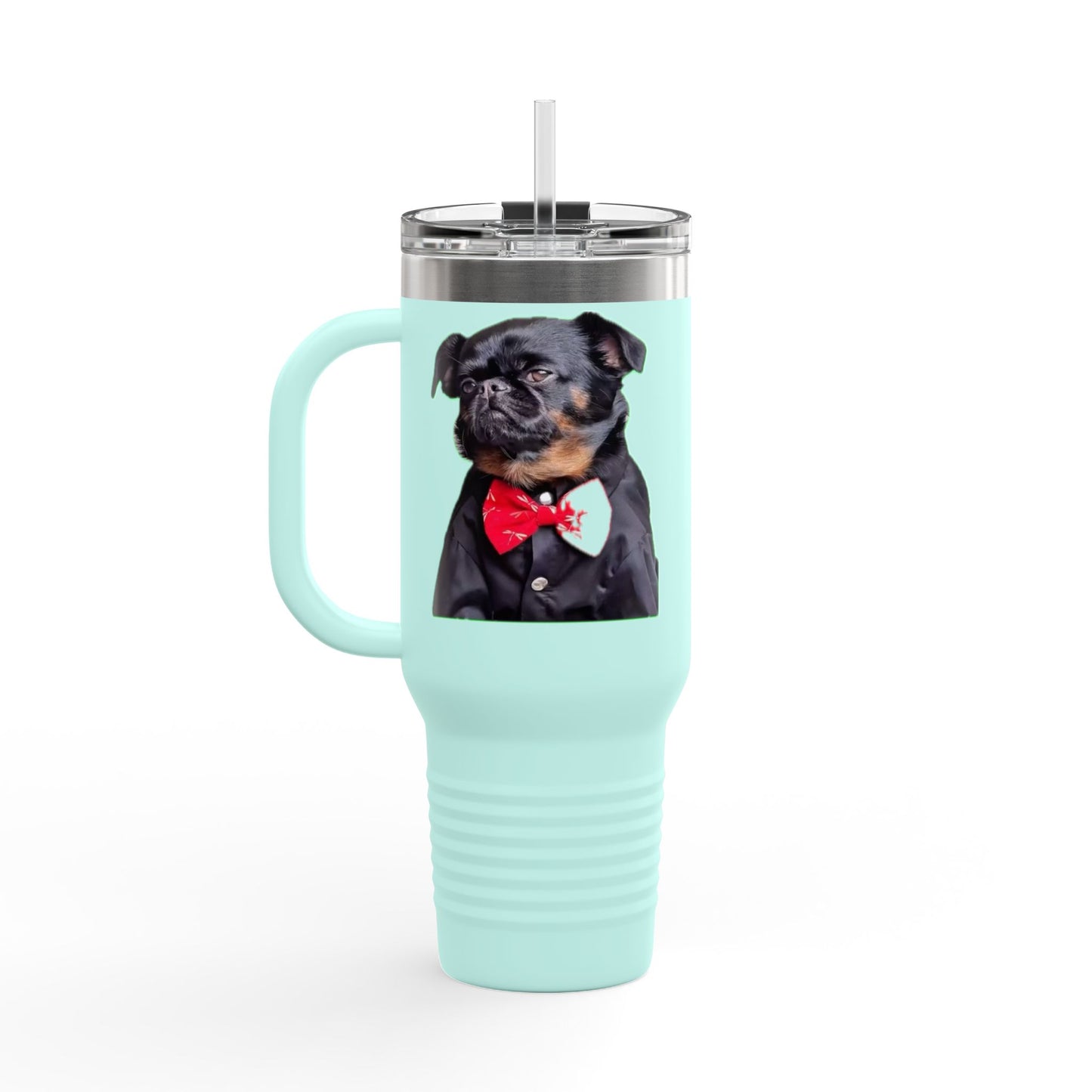 Stylish Insulated Travel Mug - Perfect for Dog Lovers, 40oz Personalized Drinkware, Pet Gifts, Travel Coffee Mug, Unique Dog Mug