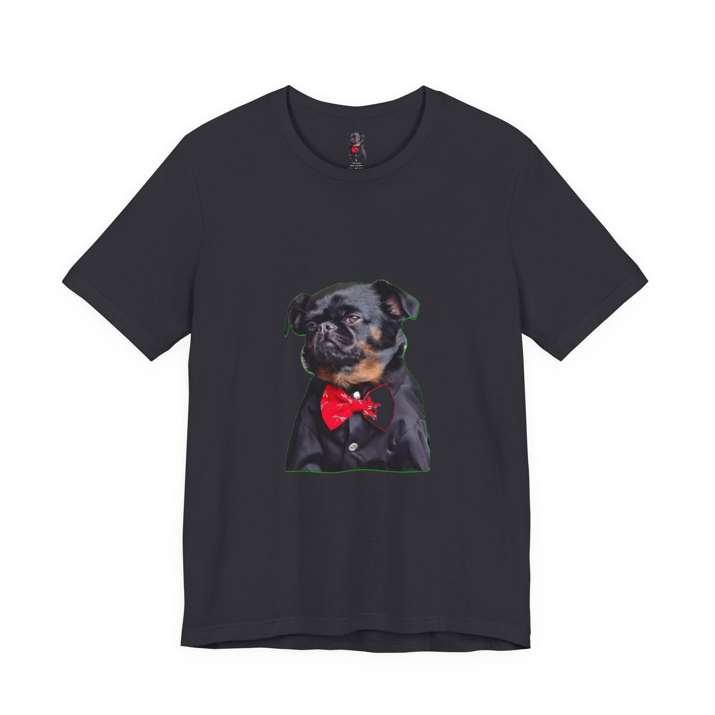 Dapper Dog Graphic Tee, Funny Pet Shirt, Cute Dog Lover Gift, Casual Wear, Birthday Present, Animal Themed Apparel