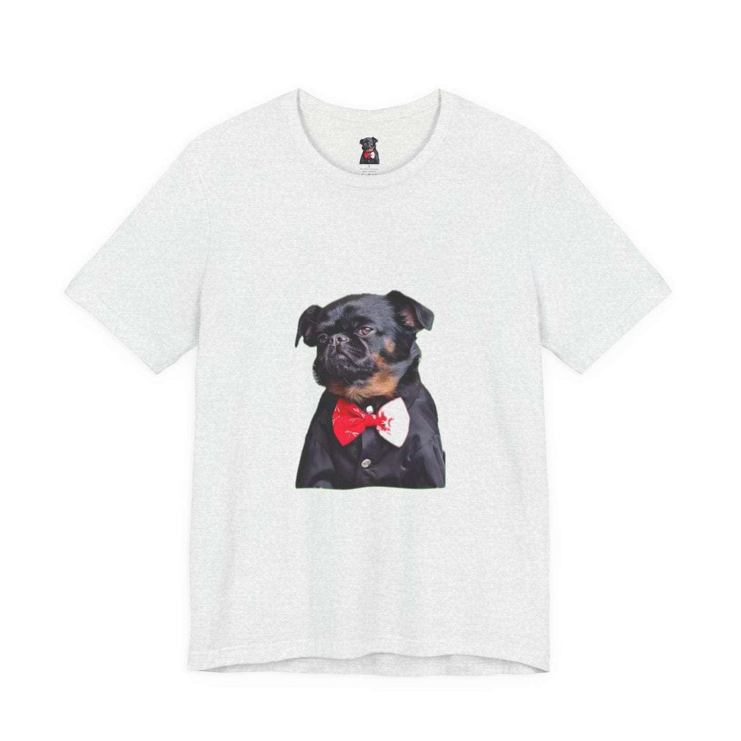 Dapper Dog Graphic Tee, Funny Pet Shirt, Cute Dog Lover Gift, Casual Wear, Birthday Present, Animal Themed Apparel
