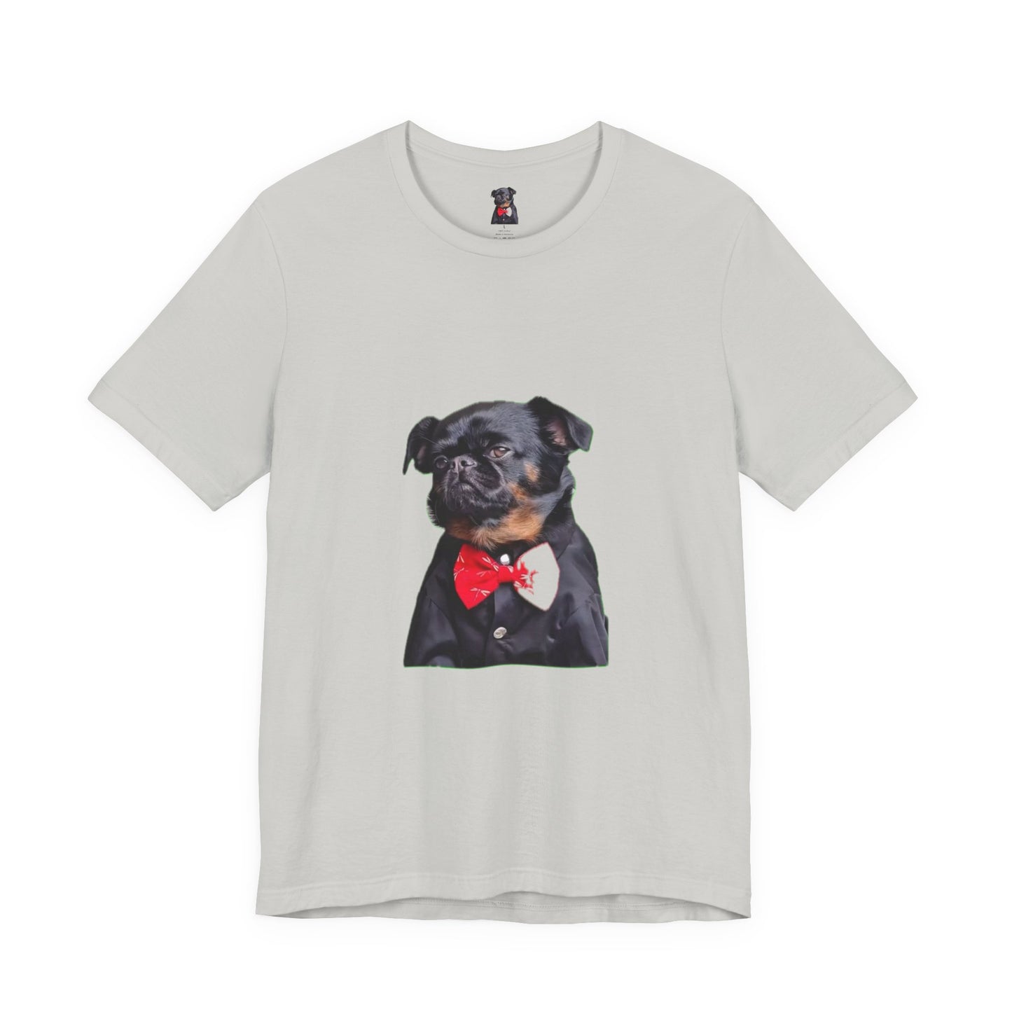 Dapper Dog Graphic Tee, Funny Pet Shirt, Cute Dog Lover Gift, Casual Wear, Birthday Present, Animal Themed Apparel