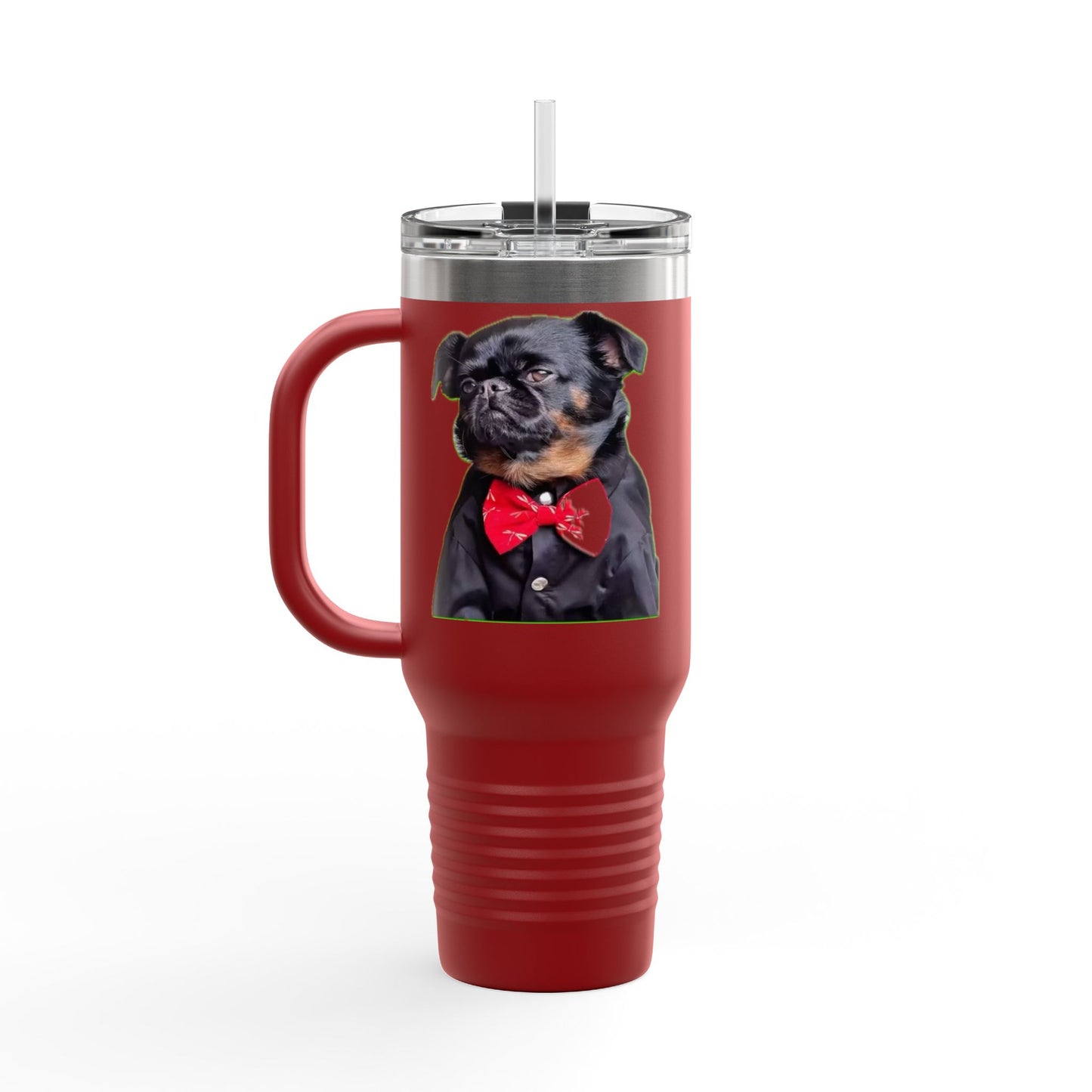 Stylish Insulated Travel Mug - Perfect for Dog Lovers, 40oz Personalized Drinkware, Pet Gifts, Travel Coffee Mug, Unique Dog Mug