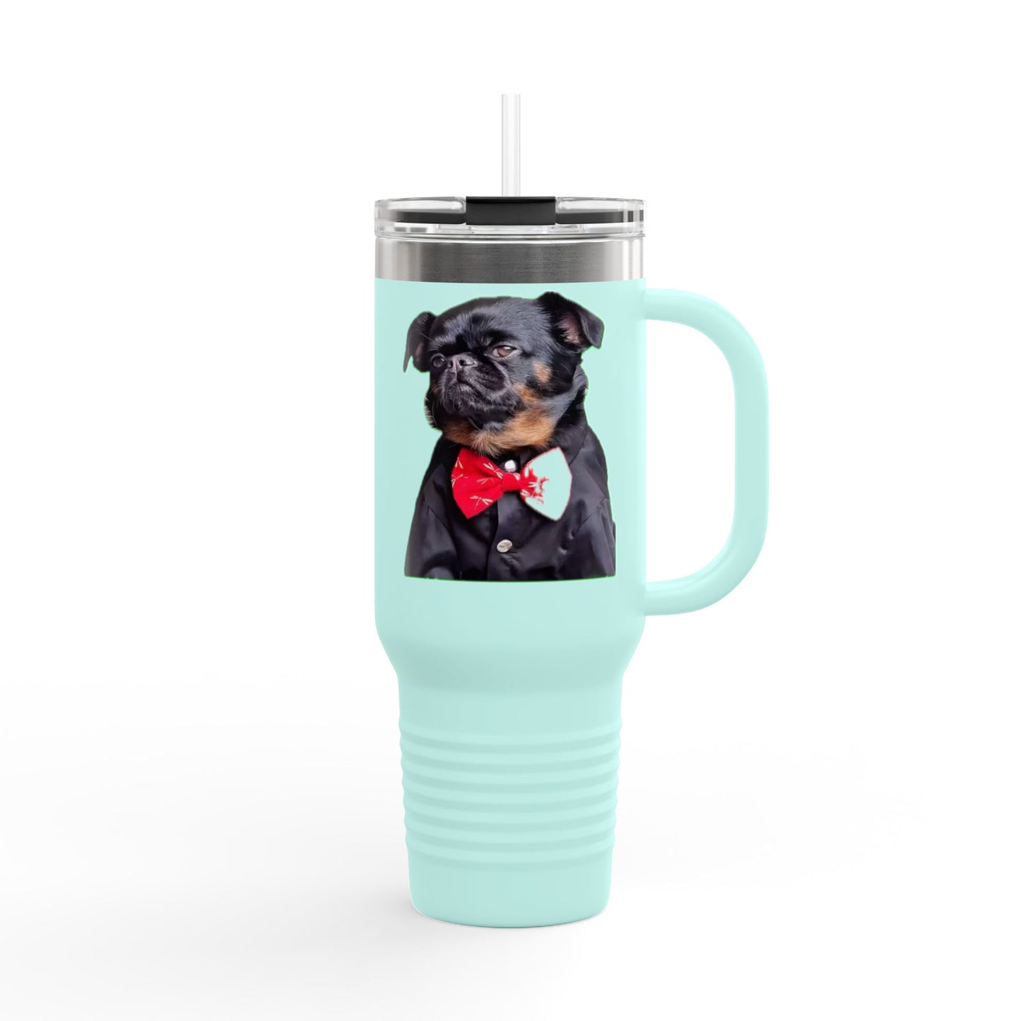 Stylish Insulated Travel Mug - Perfect for Dog Lovers, 40oz Personalized Drinkware, Pet Gifts, Travel Coffee Mug, Unique Dog Mug