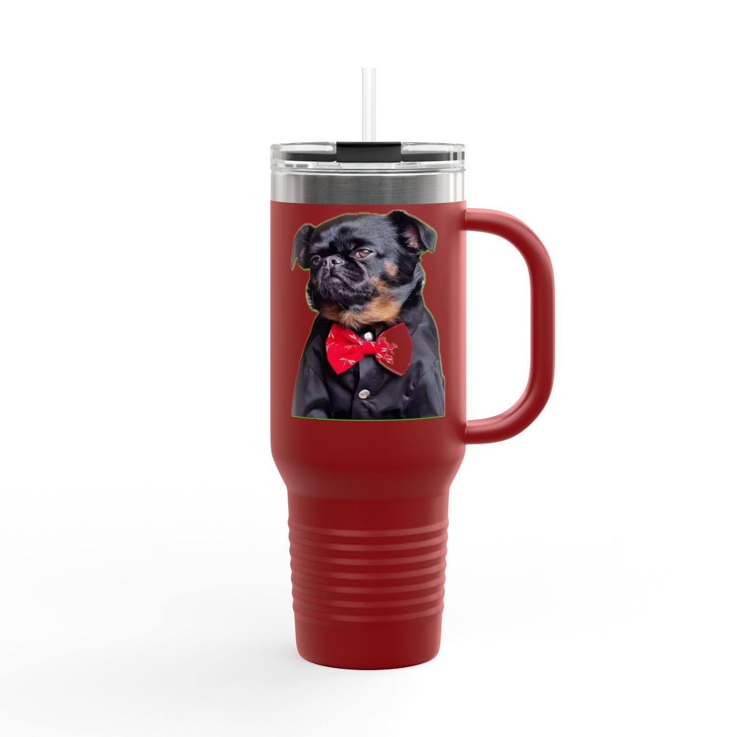 Stylish Insulated Travel Mug - Perfect for Dog Lovers, 40oz Personalized Drinkware, Pet Gifts, Travel Coffee Mug, Unique Dog Mug