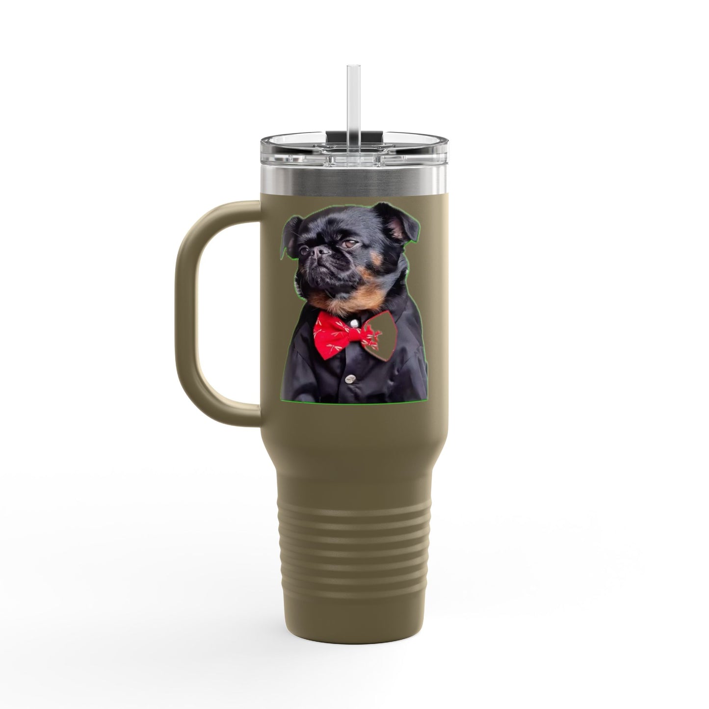 Stylish Insulated Travel Mug - Perfect for Dog Lovers, 40oz Personalized Drinkware, Pet Gifts, Travel Coffee Mug, Unique Dog Mug