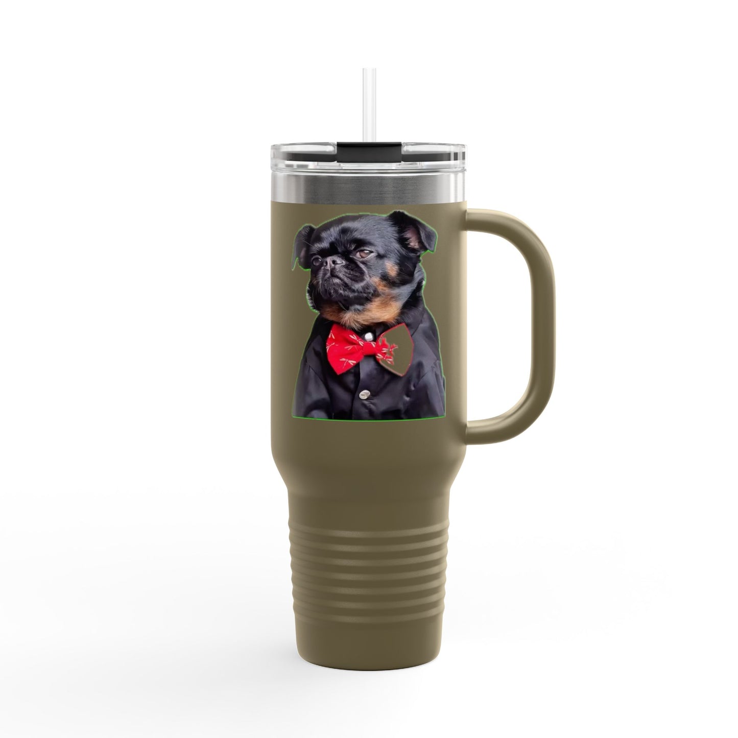 Stylish Insulated Travel Mug - Perfect for Dog Lovers, 40oz Personalized Drinkware, Pet Gifts, Travel Coffee Mug, Unique Dog Mug