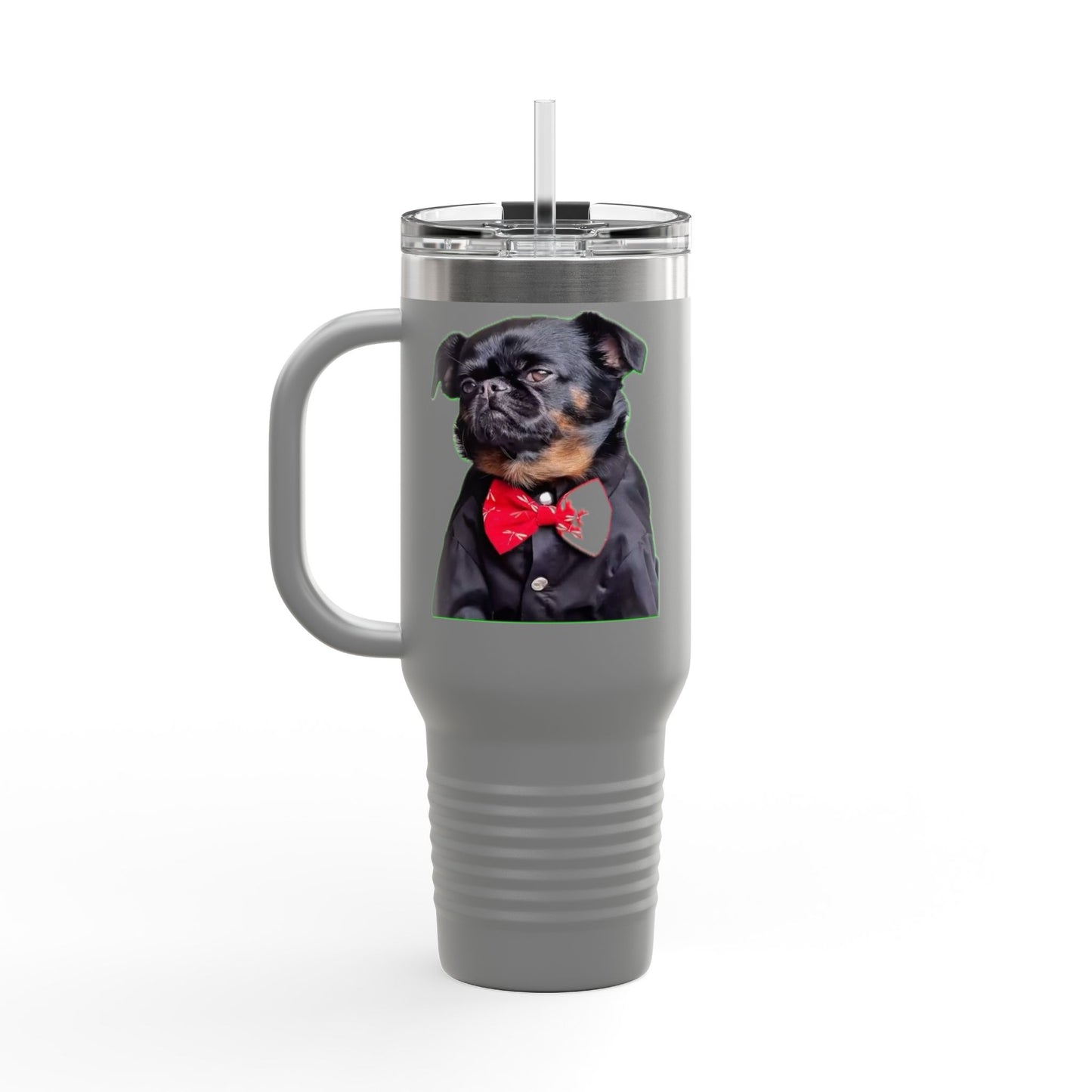 Stylish Insulated Travel Mug - Perfect for Dog Lovers, 40oz Personalized Drinkware, Pet Gifts, Travel Coffee Mug, Unique Dog Mug