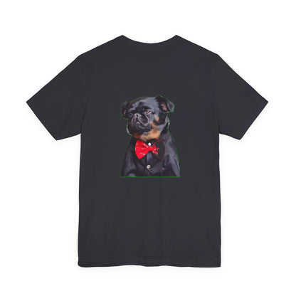 Dapper Dog Graphic Tee, Funny Pet Shirt, Cute Dog Lover Gift, Casual Wear, Birthday Present, Animal Themed Apparel