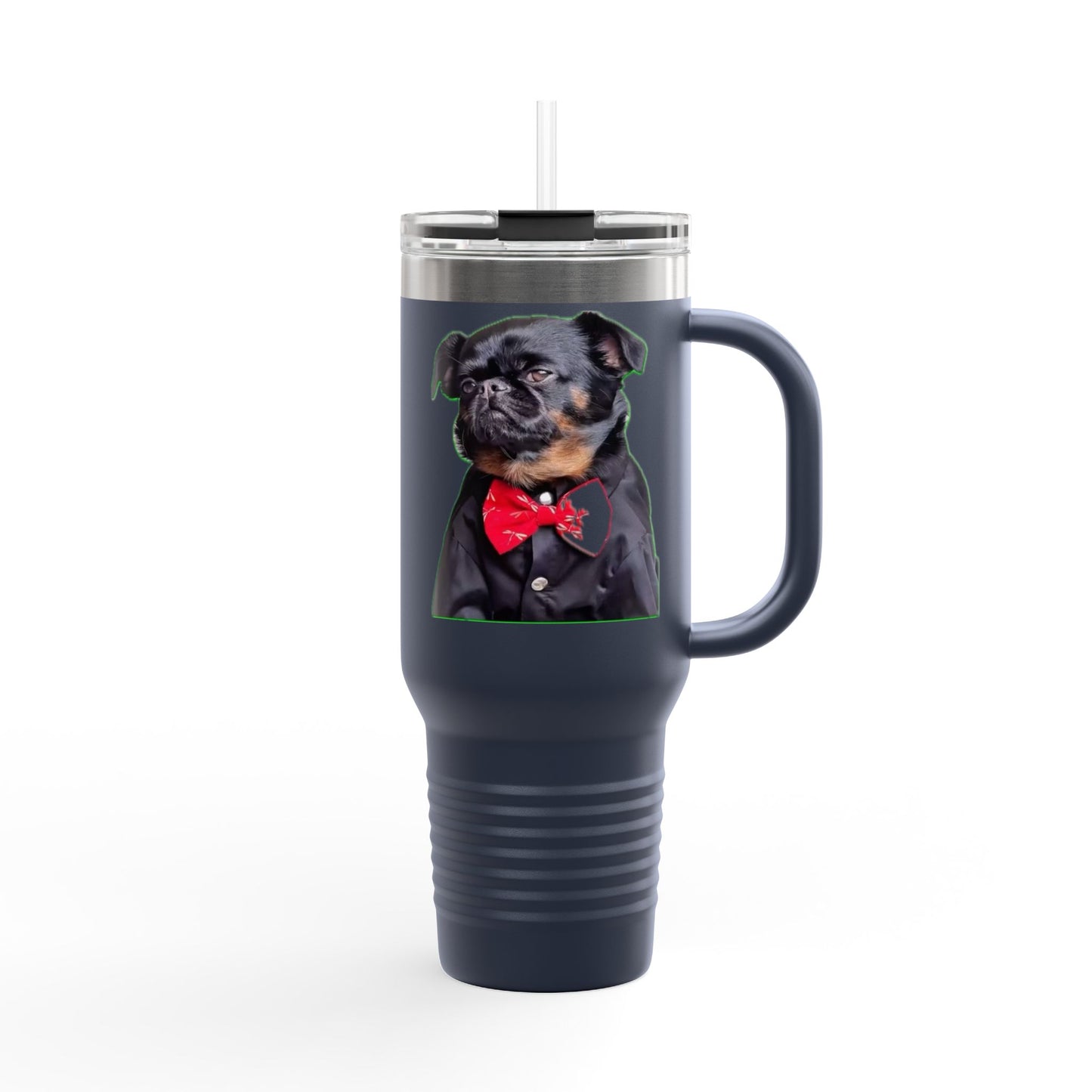 Stylish Insulated Travel Mug - Perfect for Dog Lovers, 40oz Personalized Drinkware, Pet Gifts, Travel Coffee Mug, Unique Dog Mug