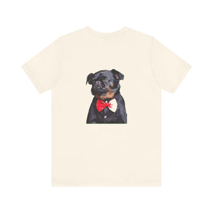 Dapper Dog Graphic Tee, Funny Pet Shirt, Cute Dog Lover Gift, Casual Wear, Birthday Present, Animal Themed Apparel