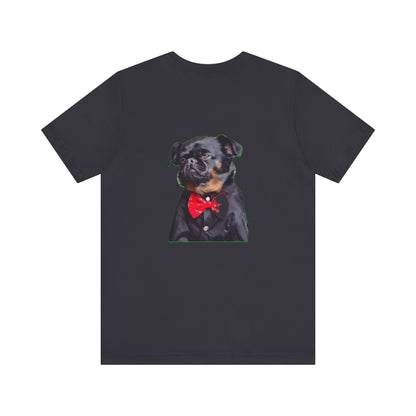Dapper Dog Graphic Tee, Funny Pet Shirt, Cute Dog Lover Gift, Casual Wear, Birthday Present, Animal Themed Apparel