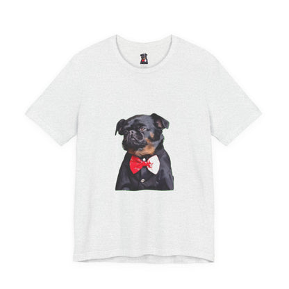 Dapper Dog Graphic Tee, Funny Pet Shirt, Cute Dog Lover Gift, Casual Wear, Birthday Present, Animal Themed Apparel