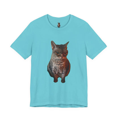 Cute Cat Graphic Tee, Cat Lover Gift, Pet Enthusiast Apparel, Animal Lover Shirt, Fun Casual Wear, Unique Cat Design T-Shirt