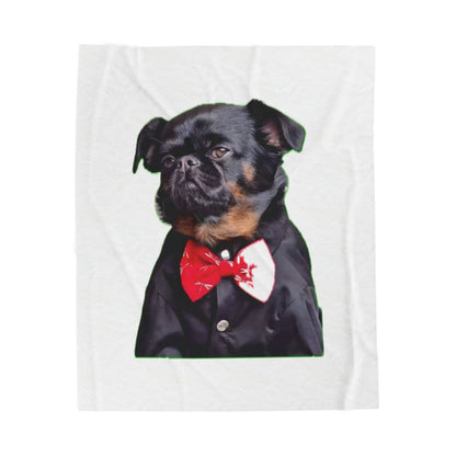 Stylish Pug Plush Blanket, Cozy Pet Lover Gift, Dog-Themed Decor, Valentine’s Day Present, Living Room Accent