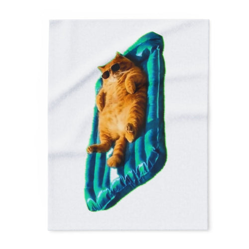 Cozy Cat Fleece Blanket - Warm Pet Throw for Cat Lovers, Cute Couch Decor, Gift for Cat Owners, Comfortable Home Accents, Fun Pet Gifts