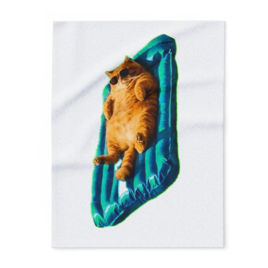 Cozy Cat Fleece Blanket - Warm Pet Throw for Cat Lovers, Cute Couch Decor, Gift for Cat Owners, Comfortable Home Accents, Fun Pet Gifts
