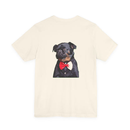 Dapper Dog Graphic Tee, Funny Pet Shirt, Cute Dog Lover Gift, Casual Wear, Birthday Present, Animal Themed Apparel