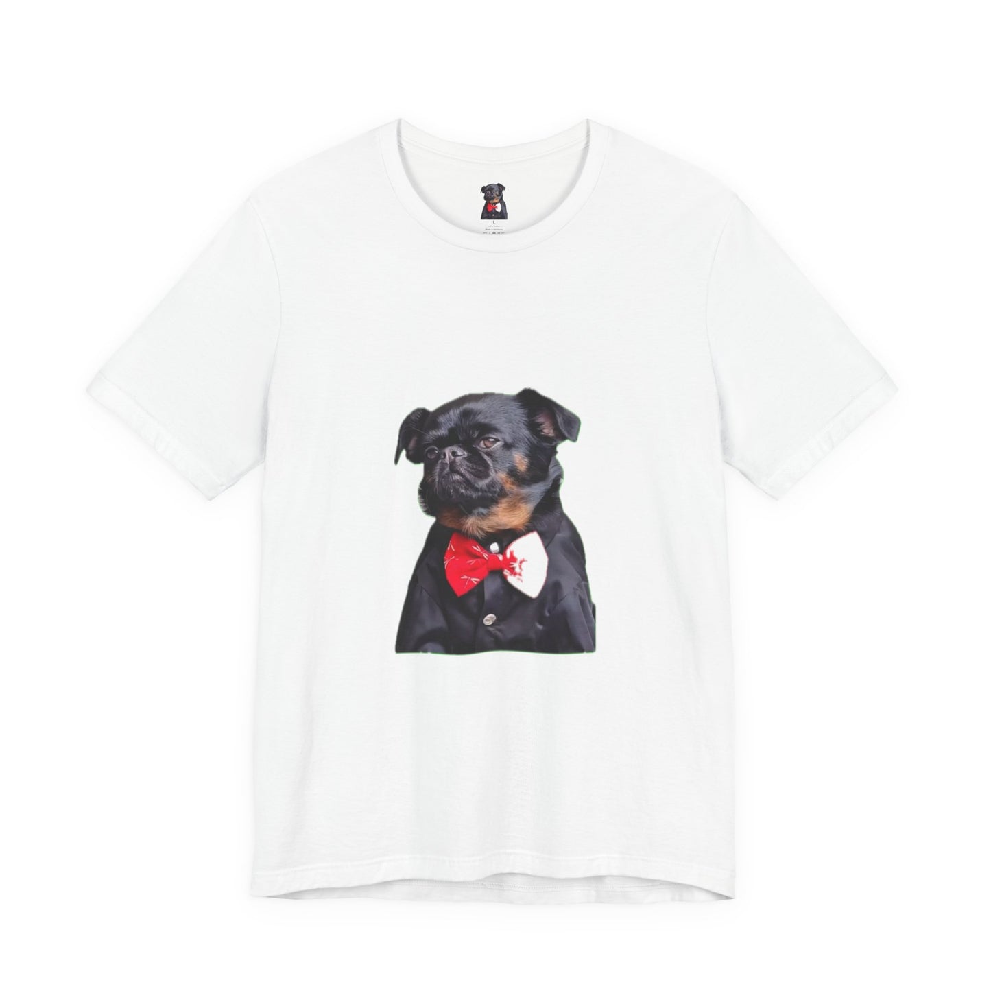 Dapper Dog Graphic Tee, Funny Pet Shirt, Cute Dog Lover Gift, Casual Wear, Birthday Present, Animal Themed Apparel