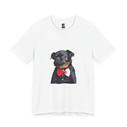 Dapper Dog Graphic Tee, Funny Pet Shirt, Cute Dog Lover Gift, Casual Wear, Birthday Present, Animal Themed Apparel