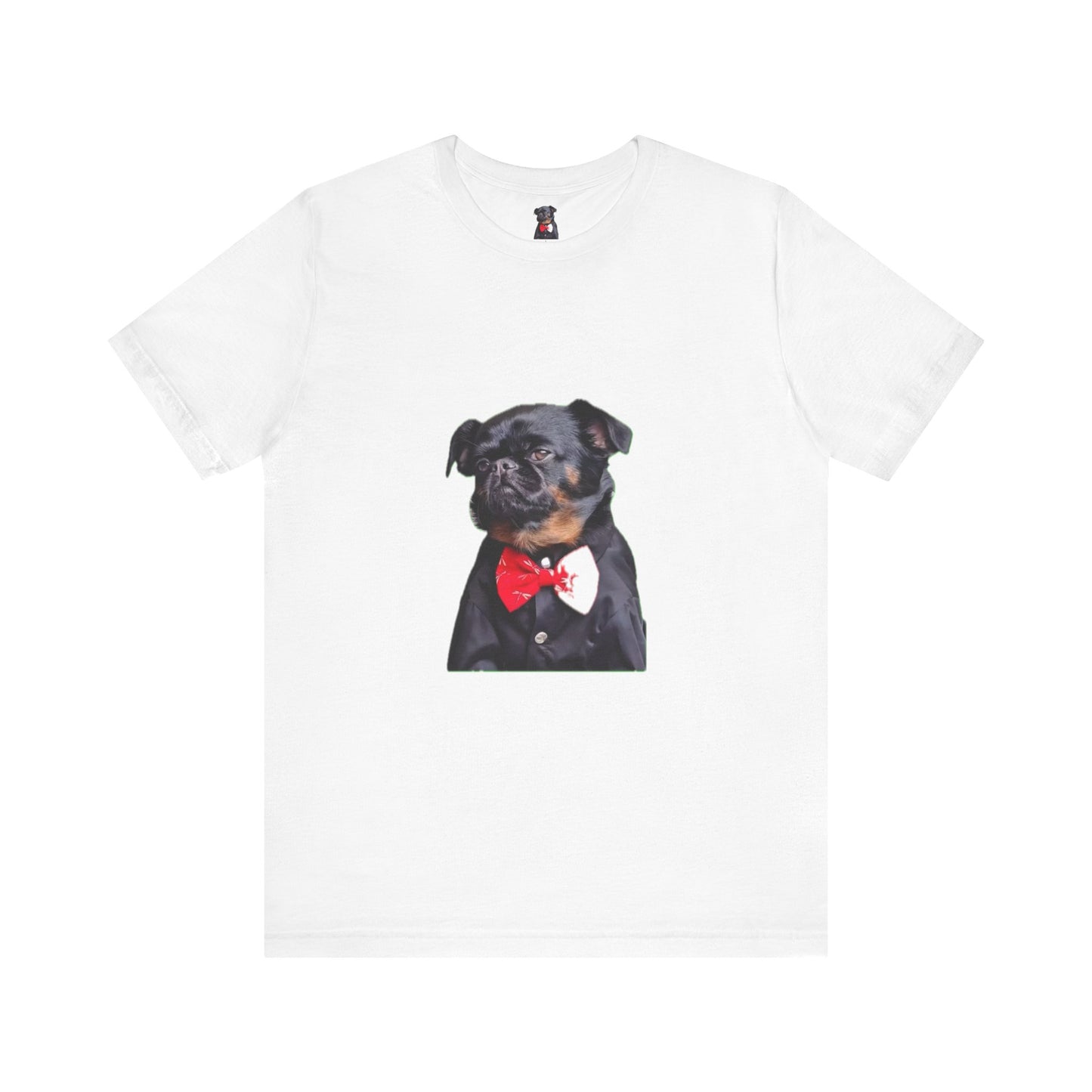 Dapper Dog Graphic Tee, Funny Pet Shirt, Cute Dog Lover Gift, Casual Wear, Birthday Present, Animal Themed Apparel