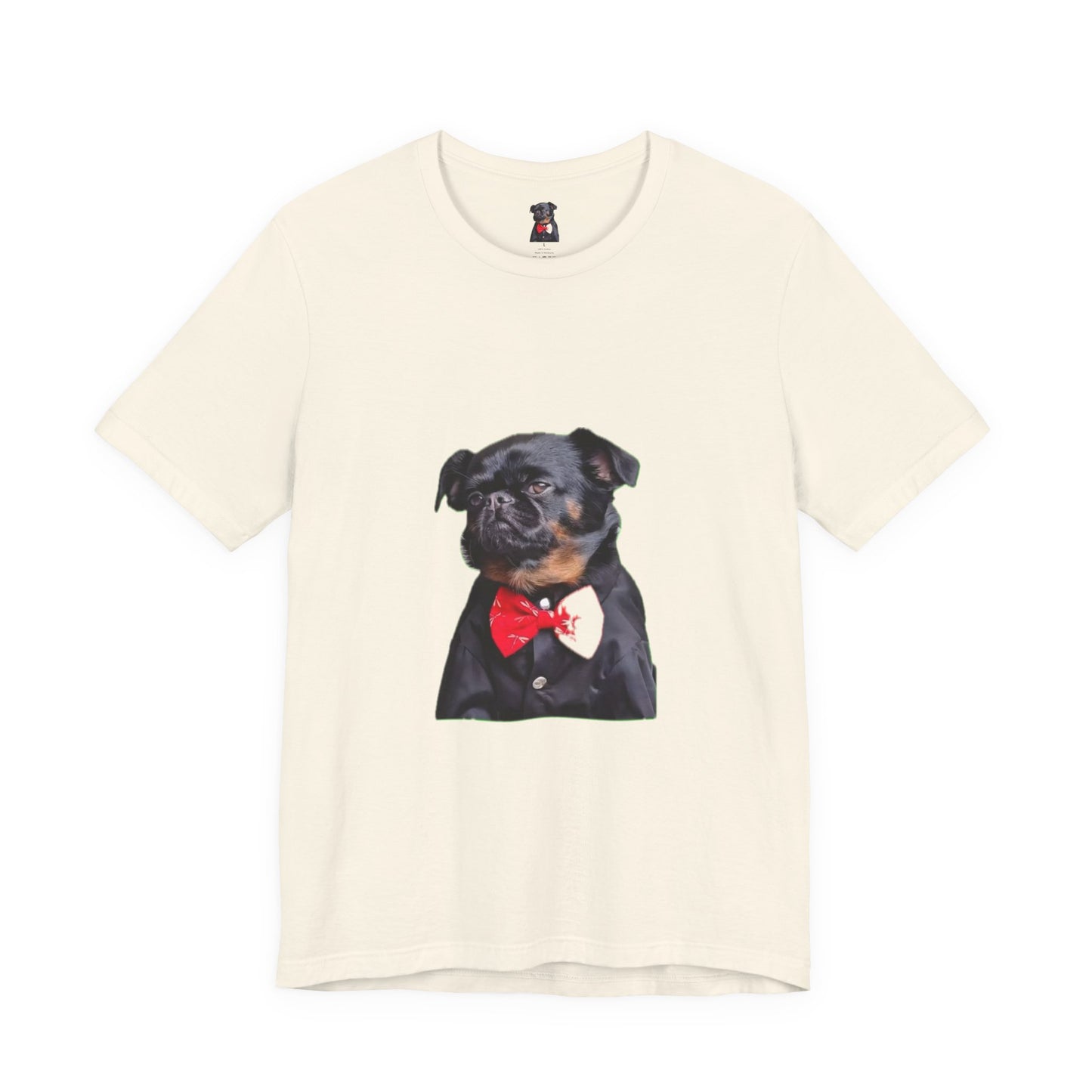Dapper Dog Graphic Tee, Funny Pet Shirt, Cute Dog Lover Gift, Casual Wear, Birthday Present, Animal Themed Apparel
