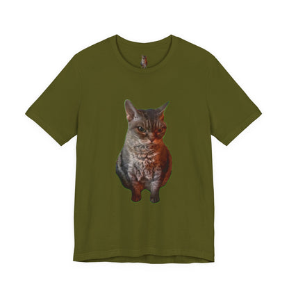 Cute Cat Graphic Tee, Cat Lover Gift, Pet Enthusiast Apparel, Animal Lover Shirt, Fun Casual Wear, Unique Cat Design T-Shirt