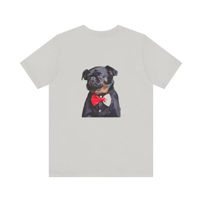 Dapper Dog Graphic Tee, Funny Pet Shirt, Cute Dog Lover Gift, Casual Wear, Birthday Present, Animal Themed Apparel