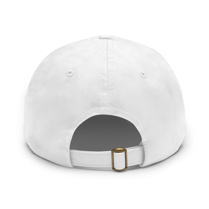 Stylish Dad Hat with Leather Patch Decor, Adjustable Cap for Pet Lovers, Gift for Father’s Day, Unique Birthday Present, Custom Dad Cap