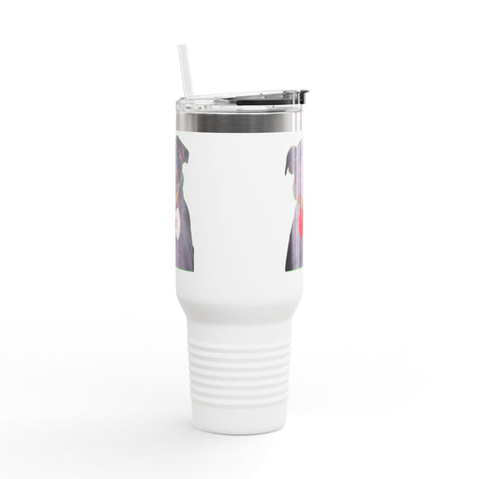 Stylish Insulated Travel Mug - Perfect for Dog Lovers, 40oz Personalized Drinkware, Pet Gifts, Travel Coffee Mug, Unique Dog Mug