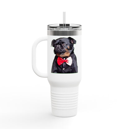 Stylish Insulated Travel Mug - Perfect for Dog Lovers, 40oz Personalized Drinkware, Pet Gifts, Travel Coffee Mug, Unique Dog Mug