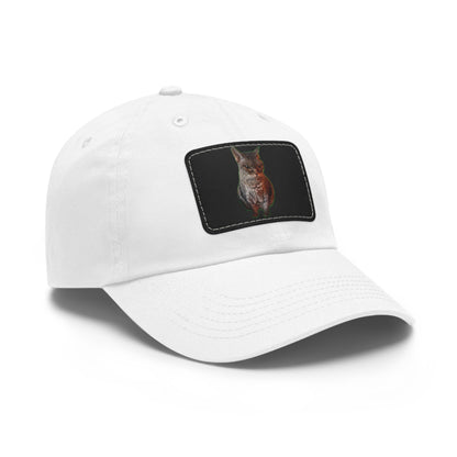 Cat Lover's Dad Hat with Leather Patch, Stylish Cap for Pet Enthusiasts, Perfect Gift for Animal Lovers, Casual Everyday Wear