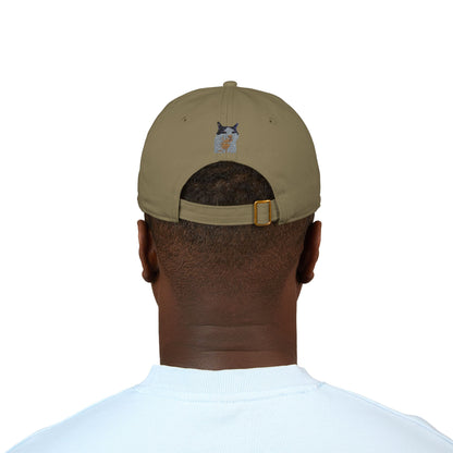 Embroidered Cat Baseball Cap, Organic Hat, Gift for Cat Lovers, Adjustable Cap, Pet-themed Accessories, Unique Style