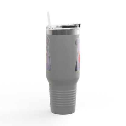 Stylish Insulated Travel Mug - Perfect for Dog Lovers, 40oz Personalized Drinkware, Pet Gifts, Travel Coffee Mug, Unique Dog Mug