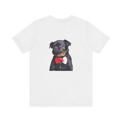 Dapper Dog Graphic Tee, Funny Pet Shirt, Cute Dog Lover Gift, Casual Wear, Birthday Present, Animal Themed Apparel