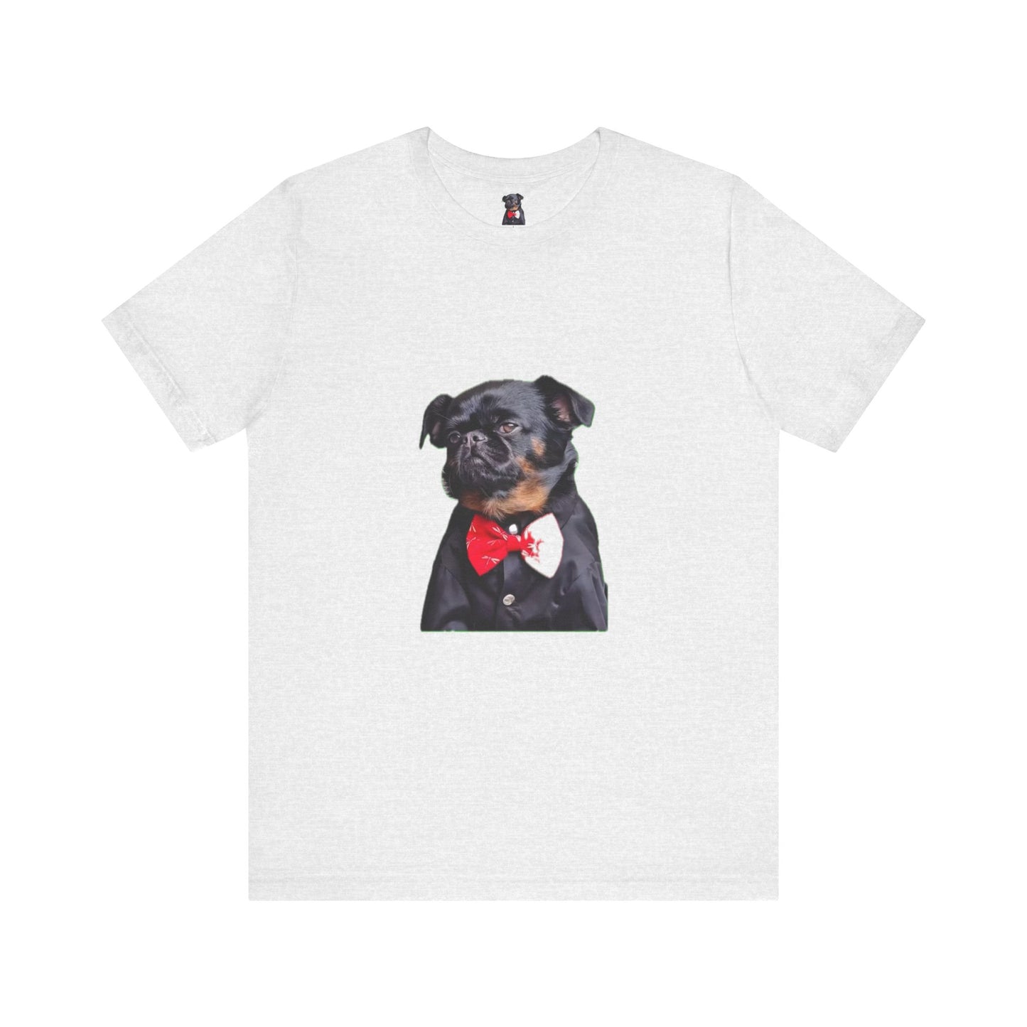 Dapper Dog Graphic Tee, Funny Pet Shirt, Cute Dog Lover Gift, Casual Wear, Birthday Present, Animal Themed Apparel