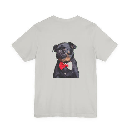 Dapper Dog Graphic Tee, Funny Pet Shirt, Cute Dog Lover Gift, Casual Wear, Birthday Present, Animal Themed Apparel
