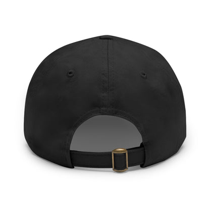 Cat Lover's Dad Hat with Leather Patch, Stylish Cap for Pet Enthusiasts, Perfect Gift for Animal Lovers, Casual Everyday Wear