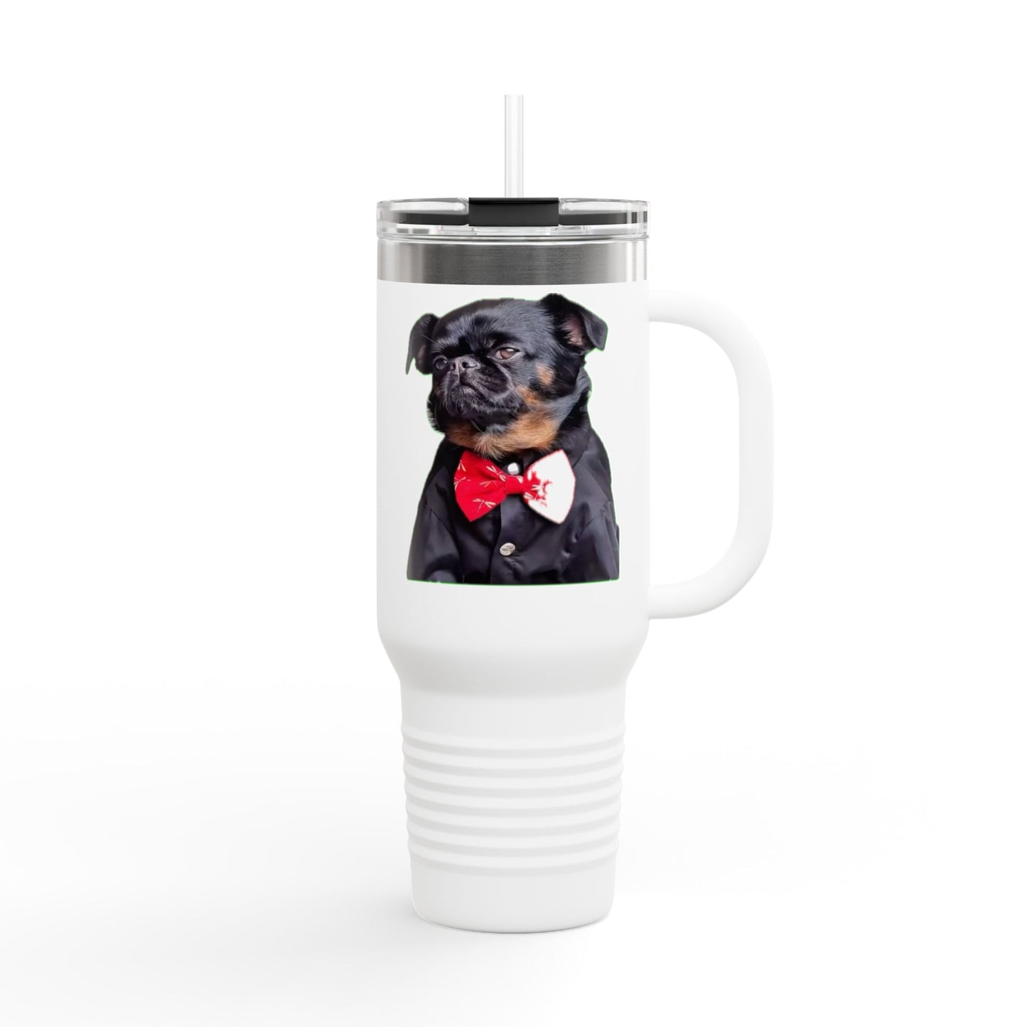 Stylish Insulated Travel Mug - Perfect for Dog Lovers, 40oz Personalized Drinkware, Pet Gifts, Travel Coffee Mug, Unique Dog Mug