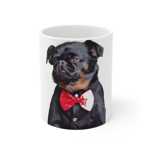 Elegant Dog Tuxedo Mug - Perfect Gift for Dog Lovers, Pet Birthdays, Coffee Enthusiasts, Cute Animal Decor, Fun Home Barware