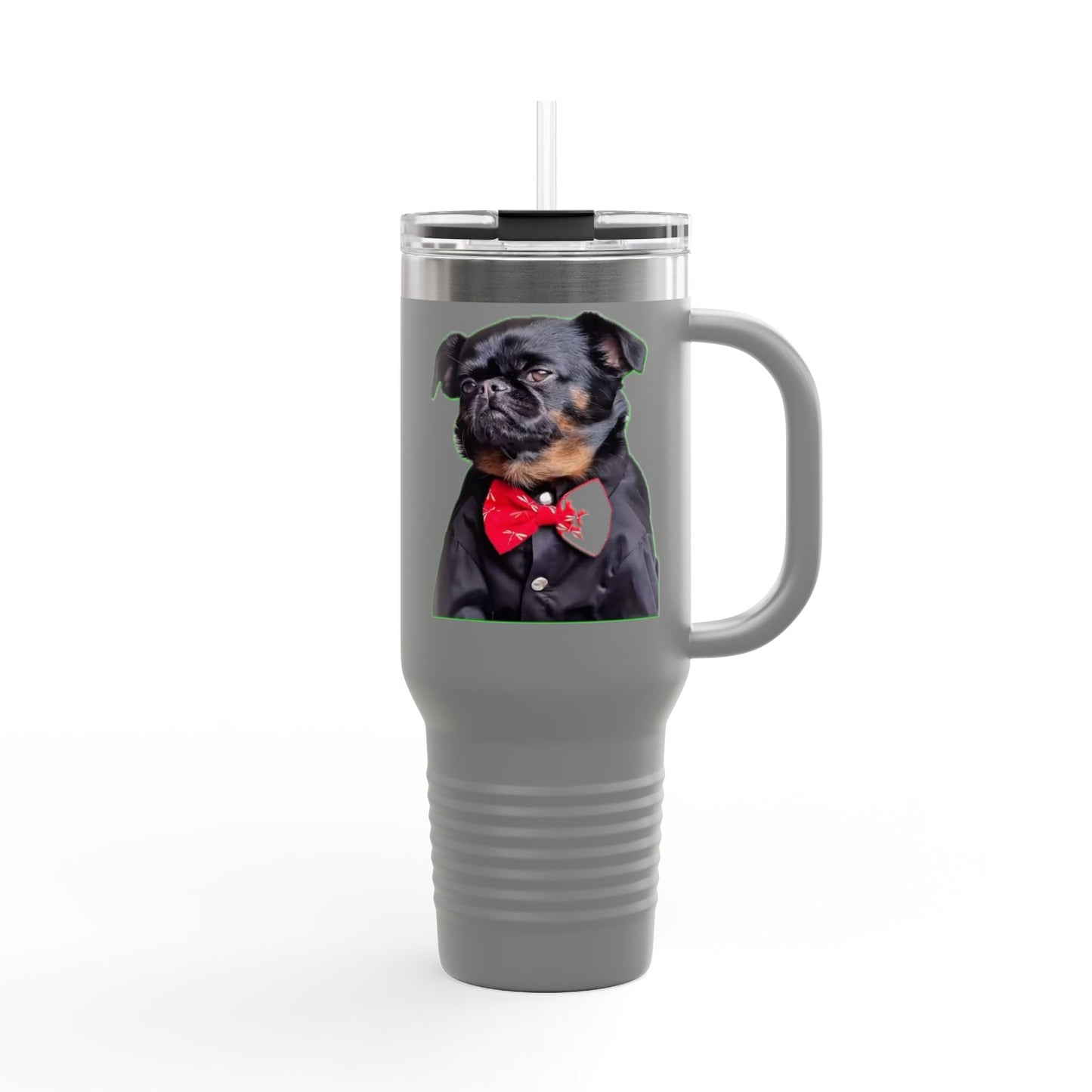 Stylish Insulated Travel Mug - Perfect for Dog Lovers, 40oz Personalized Drinkware, Pet Gifts, Travel Coffee Mug, Unique Dog Mug