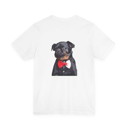 Dapper Dog Graphic Tee, Funny Pet Shirt, Cute Dog Lover Gift, Casual Wear, Birthday Present, Animal Themed Apparel