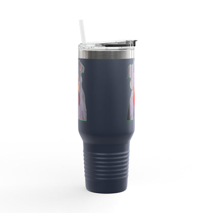 Stylish Insulated Travel Mug - Perfect for Dog Lovers, 40oz Personalized Drinkware, Pet Gifts, Travel Coffee Mug, Unique Dog Mug