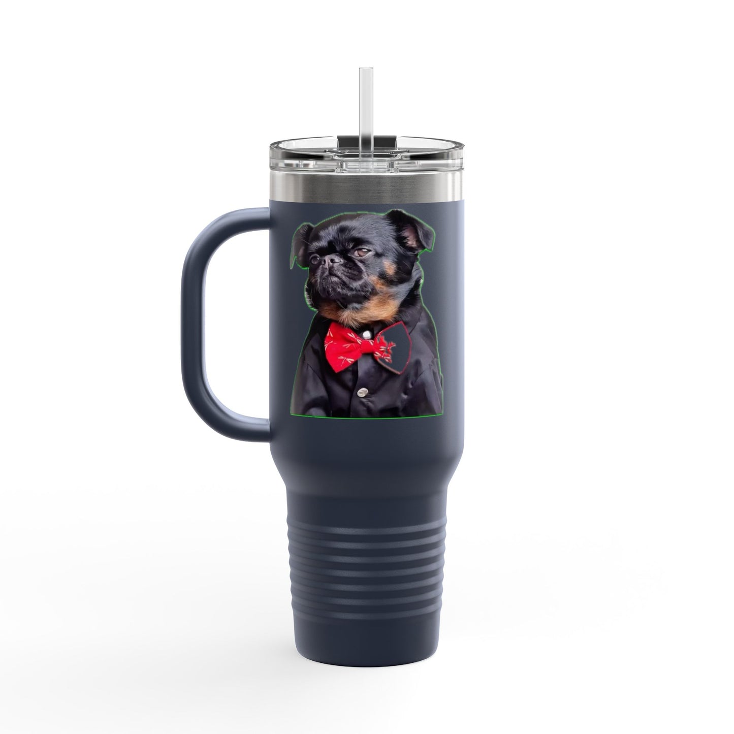Stylish Insulated Travel Mug - Perfect for Dog Lovers, 40oz Personalized Drinkware, Pet Gifts, Travel Coffee Mug, Unique Dog Mug