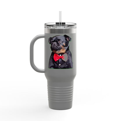 Stylish Insulated Travel Mug - Perfect for Dog Lovers, 40oz Personalized Drinkware, Pet Gifts, Travel Coffee Mug, Unique Dog Mug