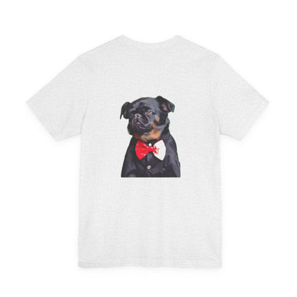 Dapper Dog Graphic Tee, Funny Pet Shirt, Cute Dog Lover Gift, Casual Wear, Birthday Present, Animal Themed Apparel