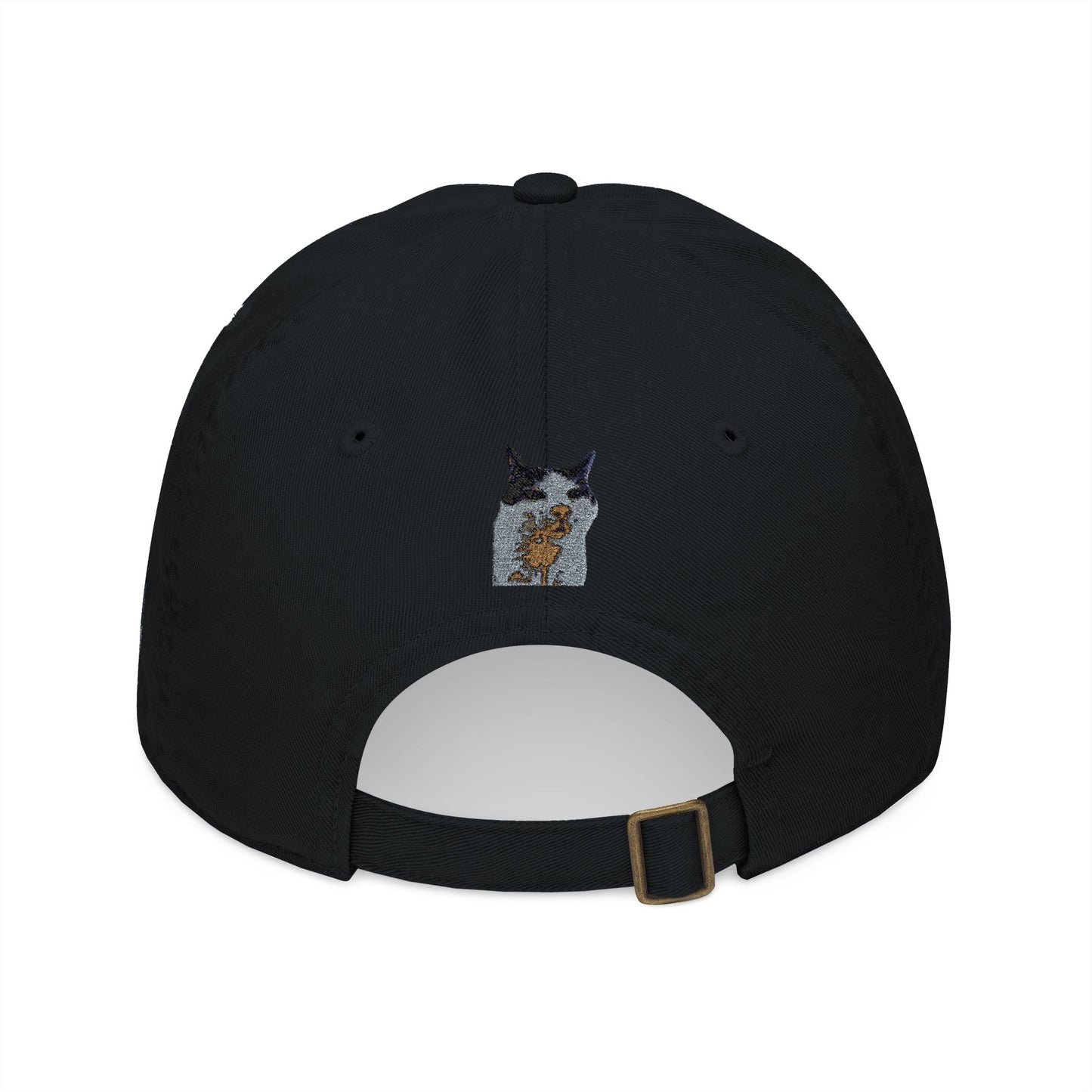 Embroidered Cat Baseball Cap, Organic Hat, Gift for Cat Lovers, Adjustable Cap, Pet-themed Accessories, Unique Style
