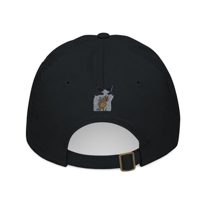 Embroidered Cat Baseball Cap, Organic Hat, Gift for Cat Lovers, Adjustable Cap, Pet-themed Accessories, Unique Style