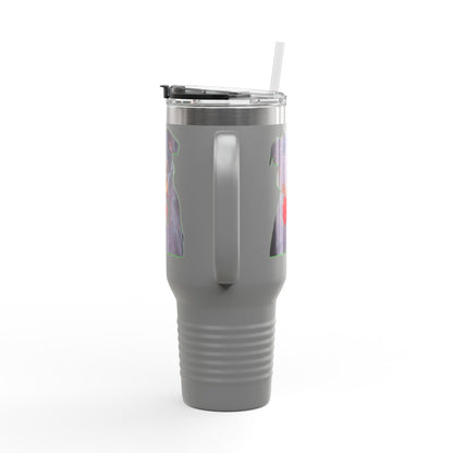 Stylish Insulated Travel Mug - Perfect for Dog Lovers, 40oz Personalized Drinkware, Pet Gifts, Travel Coffee Mug, Unique Dog Mug