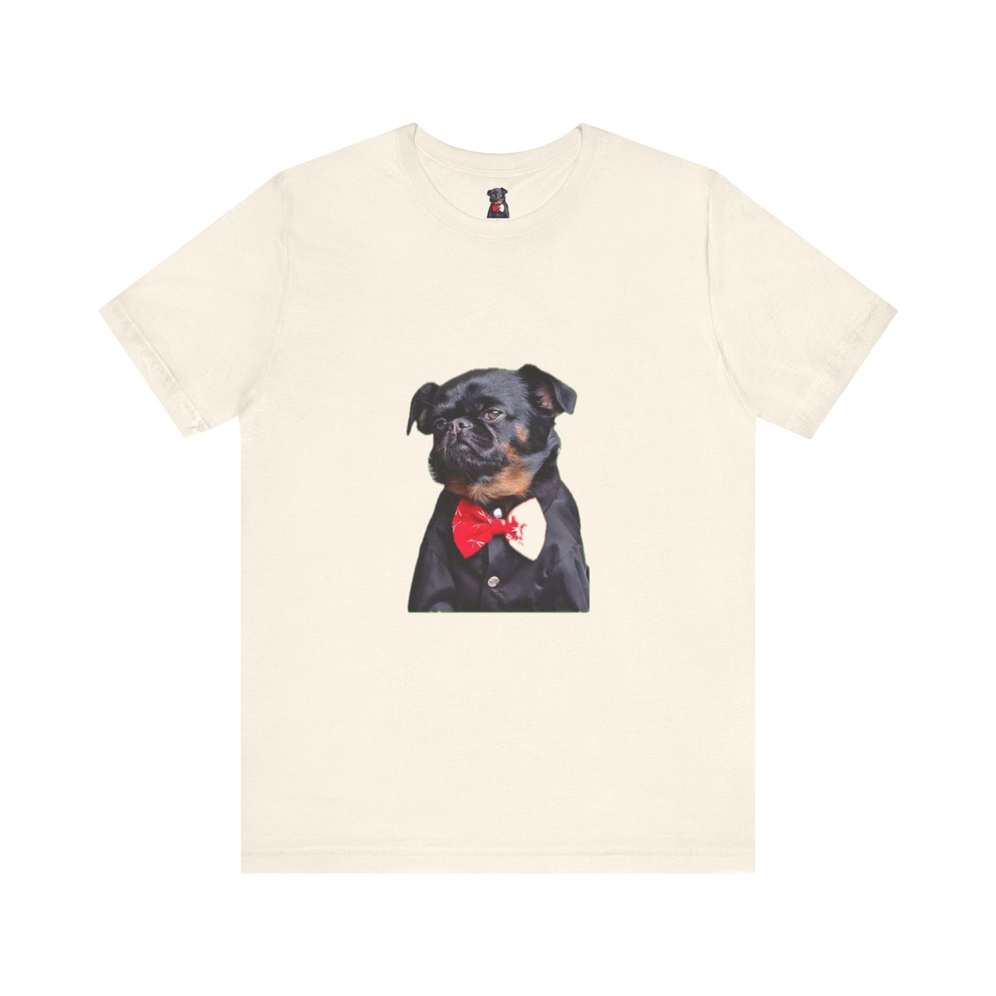 Dapper Dog Graphic Tee, Funny Pet Shirt, Cute Dog Lover Gift, Casual Wear, Birthday Present, Animal Themed Apparel