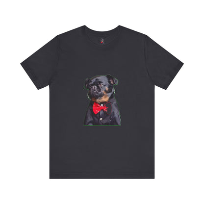 Dapper Dog Graphic Tee, Funny Pet Shirt, Cute Dog Lover Gift, Casual Wear, Birthday Present, Animal Themed Apparel