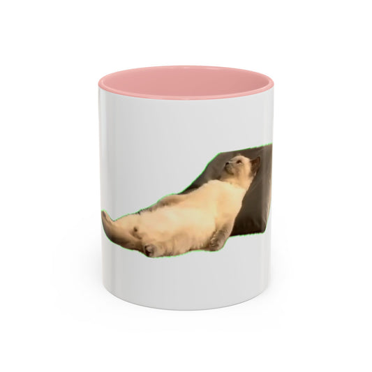 Cute Cat Accent Coffee Mug, Animal Lover Gift, Cute Mug for Cat Owners, Coffee Cup for Cat Lovers, Cozy Home Decor, Unique Gift Idea